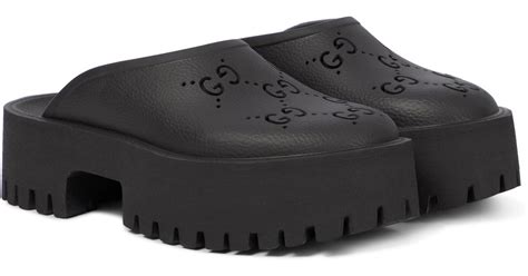 Sabots Gucci Noir taille 37 EU en Caoutchouc 